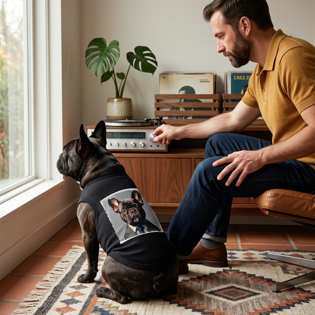 French Bulldog Tank Top Shirt For Small Muscular Build With Stretch Fabric Snug Fit Pet Tee Pets Printify