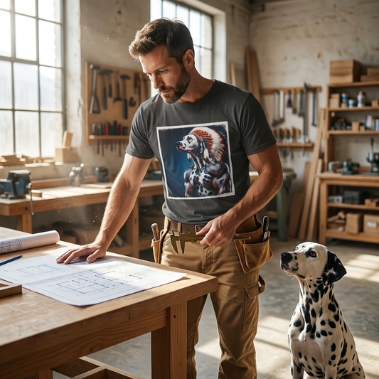 Dalmatian Indian Hero T Shirt For Firehouse Dog Lovers Featuring Iconic Black Or Liver Spots T-Shirt Printify