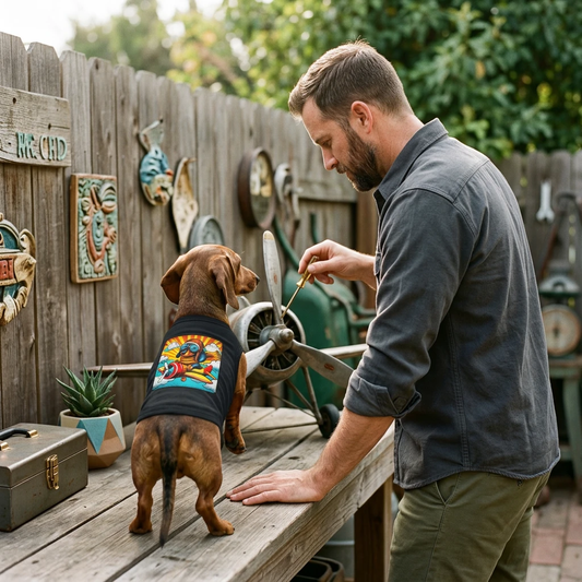 Funny Dachshund Tank Top For Dogs Long Bodied Short Leg Tee Wacky Pet Apparel For Everyday Wear Pets Printify