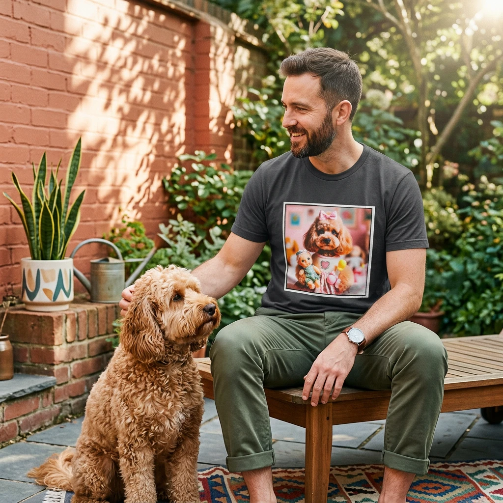 Cockapoo Babydoll T Shirt For Dog Lovers Cute Cockerpoo Gift Graphic Tee Unisex Short Sleeve T-Shirt Printify