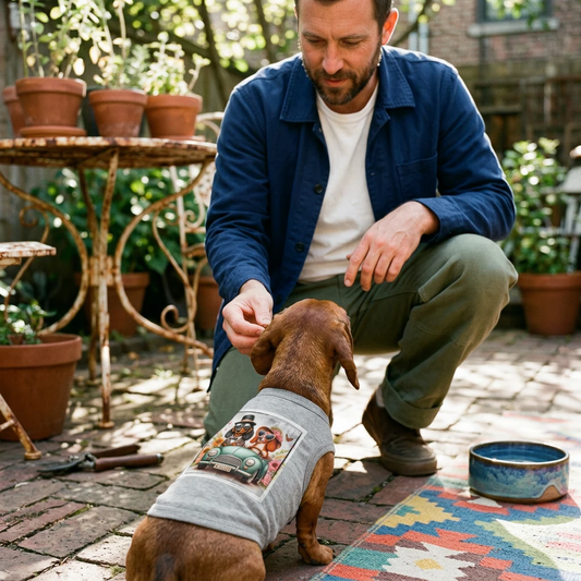 Wacky Dachshund Tank Top For Pets Comfortable Long Bodied Dog Shirt Perfect Gift Pets Printify