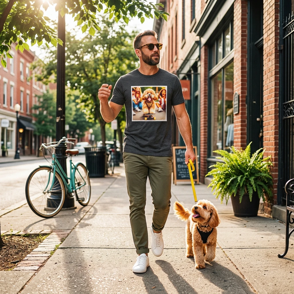 Cockapoo Cockerpoo Happy Riding Graphic T Shirt For Dog Lovers Pet Owners Gift Idea T-Shirt Printify