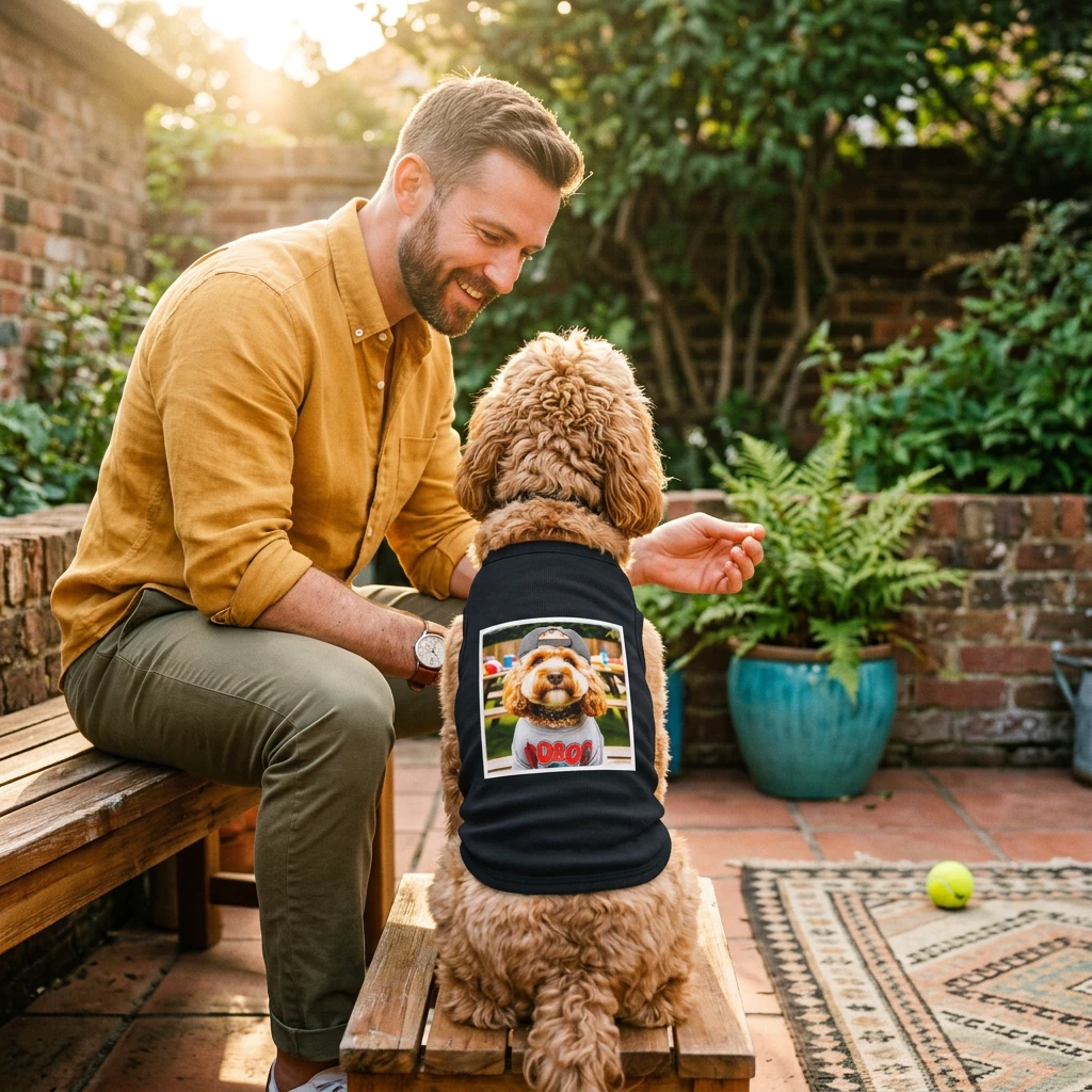Cockapoo Dog Tank Top Breathable Cotton Sporty Tee Pet Apparel CockerPoo T Shirt For Dogs Pets Printify