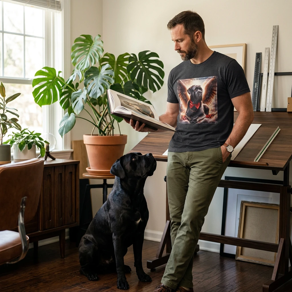 Cane Corso Angel Dog With Wings TShirt Graphic Tee For Cane Corso Lovers And Guardians T-Shirt Printify