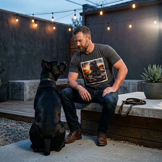 Cane Corso Buff Dog T Shirt Graphic Tee For Cane Corso Lovers Large Breed Guardians And Protectors T-Shirt Printify