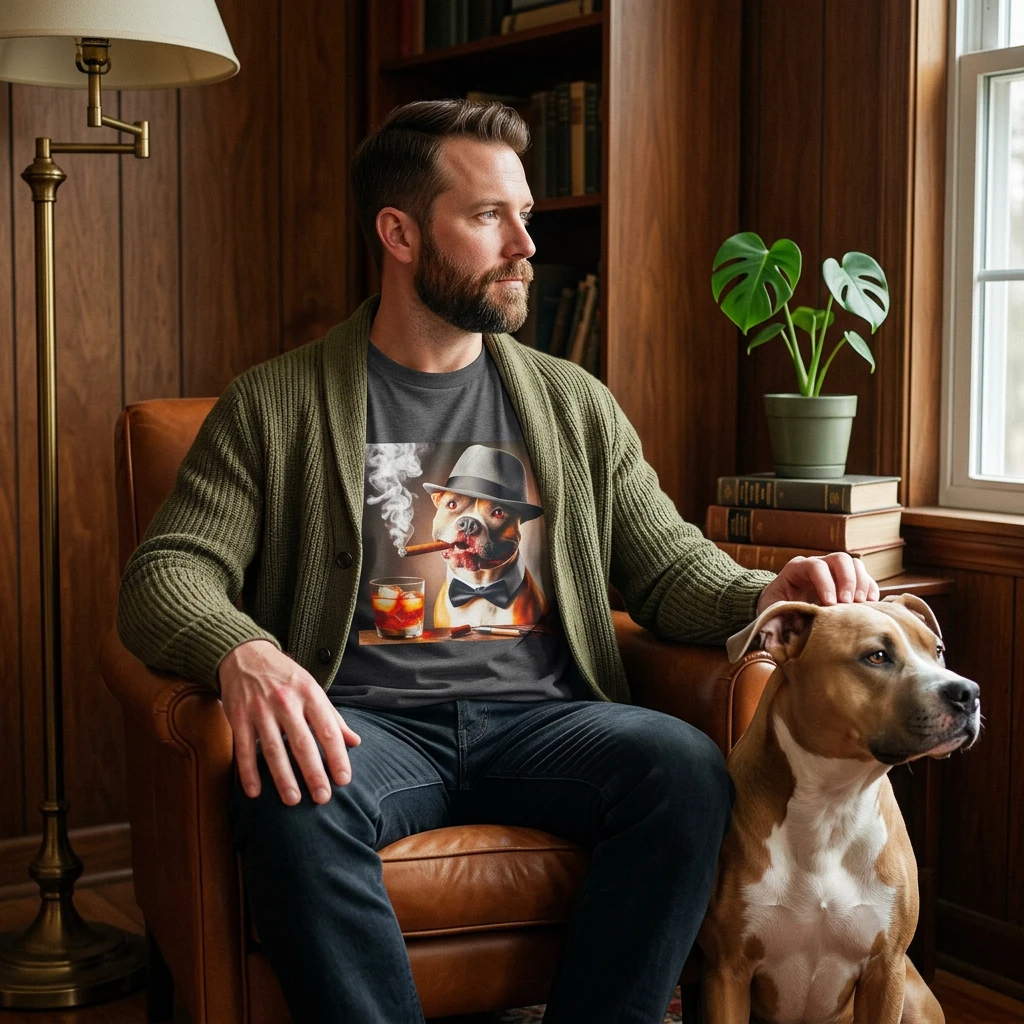 Pit Bull bar drinking shirt T-Shirt Printify