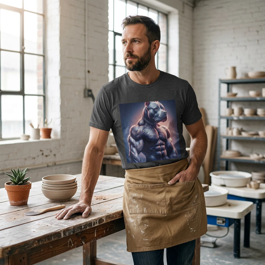Pit Bull muscles man T-Shirt Printify