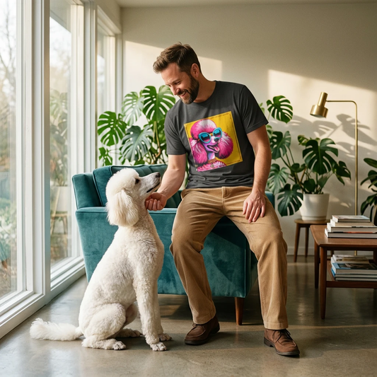 Poodle pretty in pink shirt T-Shirt Printify