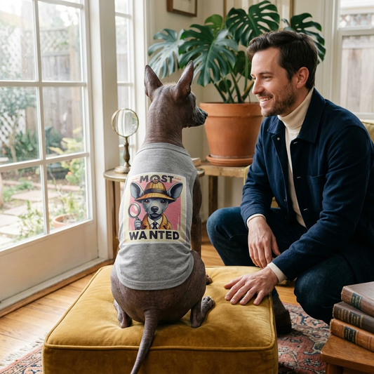 Wacky Pet Tank Top Mexican Hairless detective Pets Printify