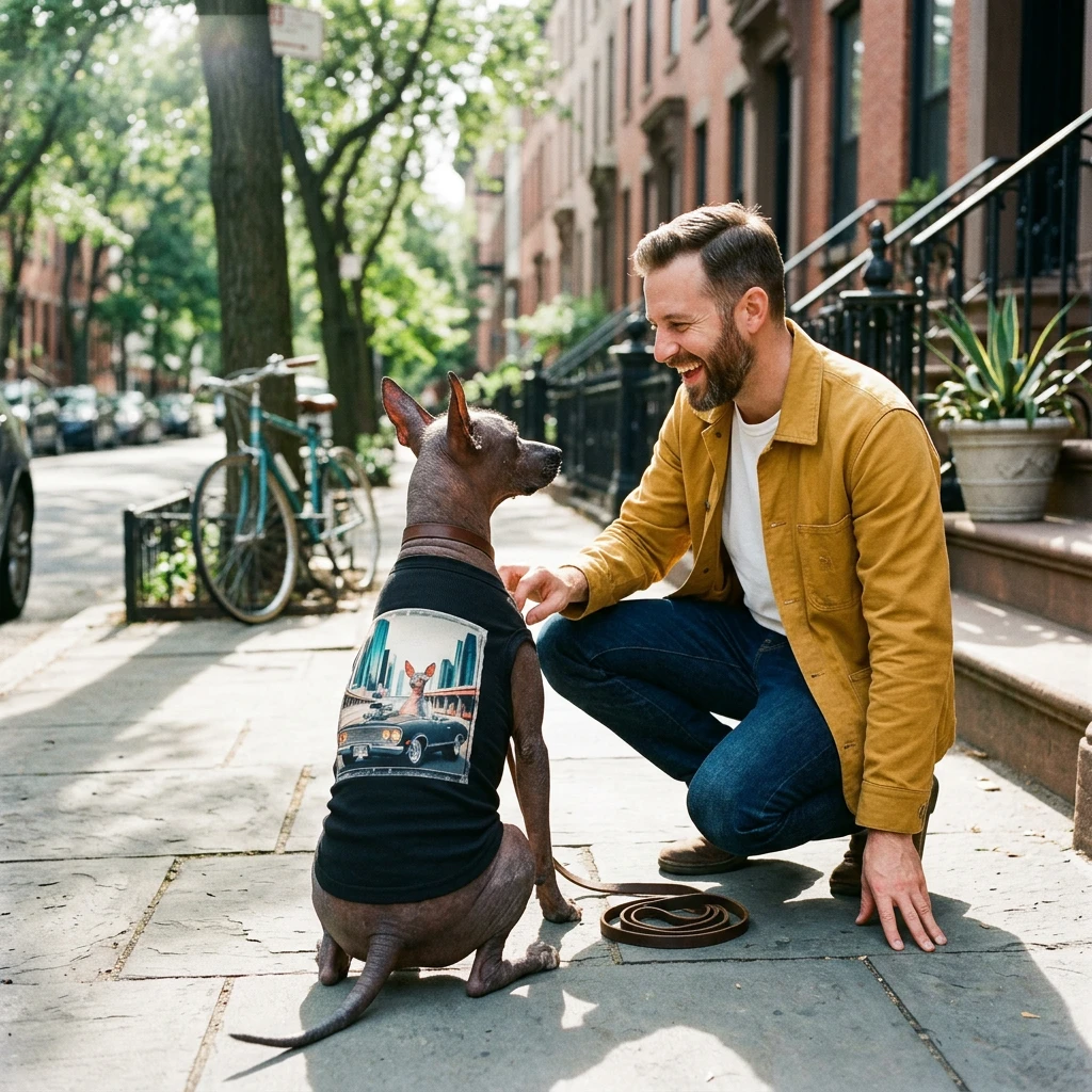 Wacky Pet Tank Top Mexican Hairless New York driving Pets Printify