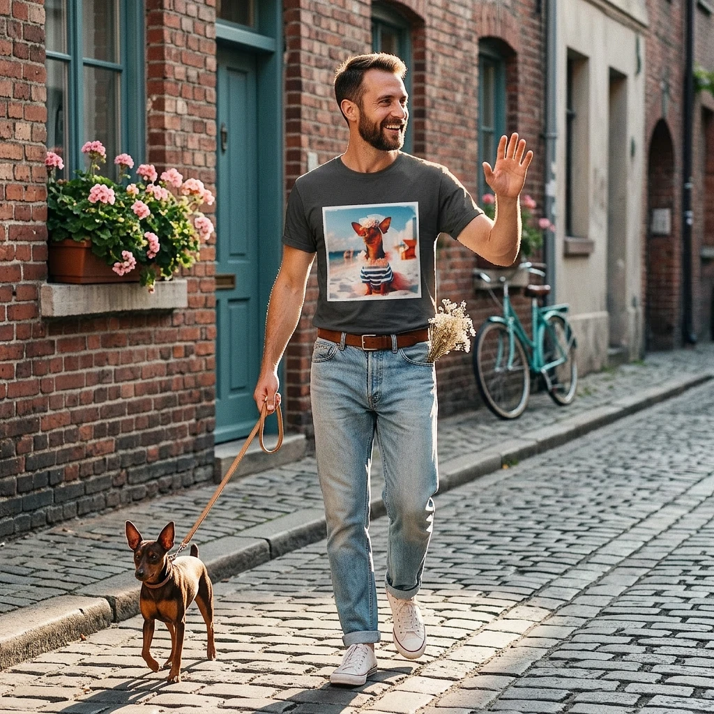 Min Pin T-Shirt just married shirt T-Shirt Printify