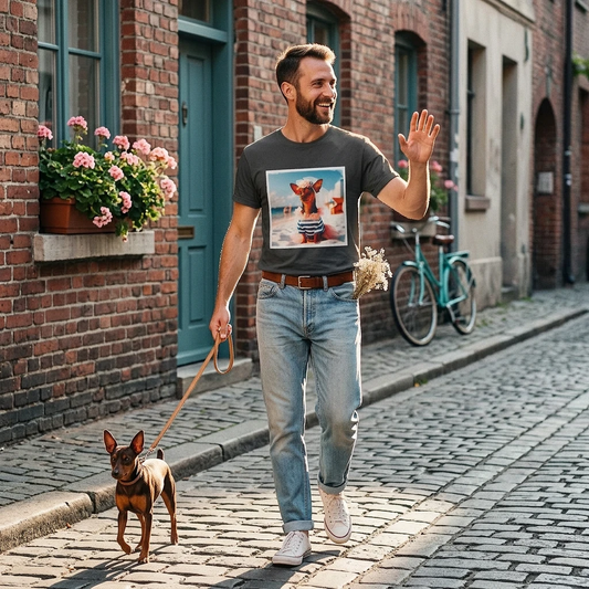 Min Pin T-Shirt just married shirt T-Shirt Printify