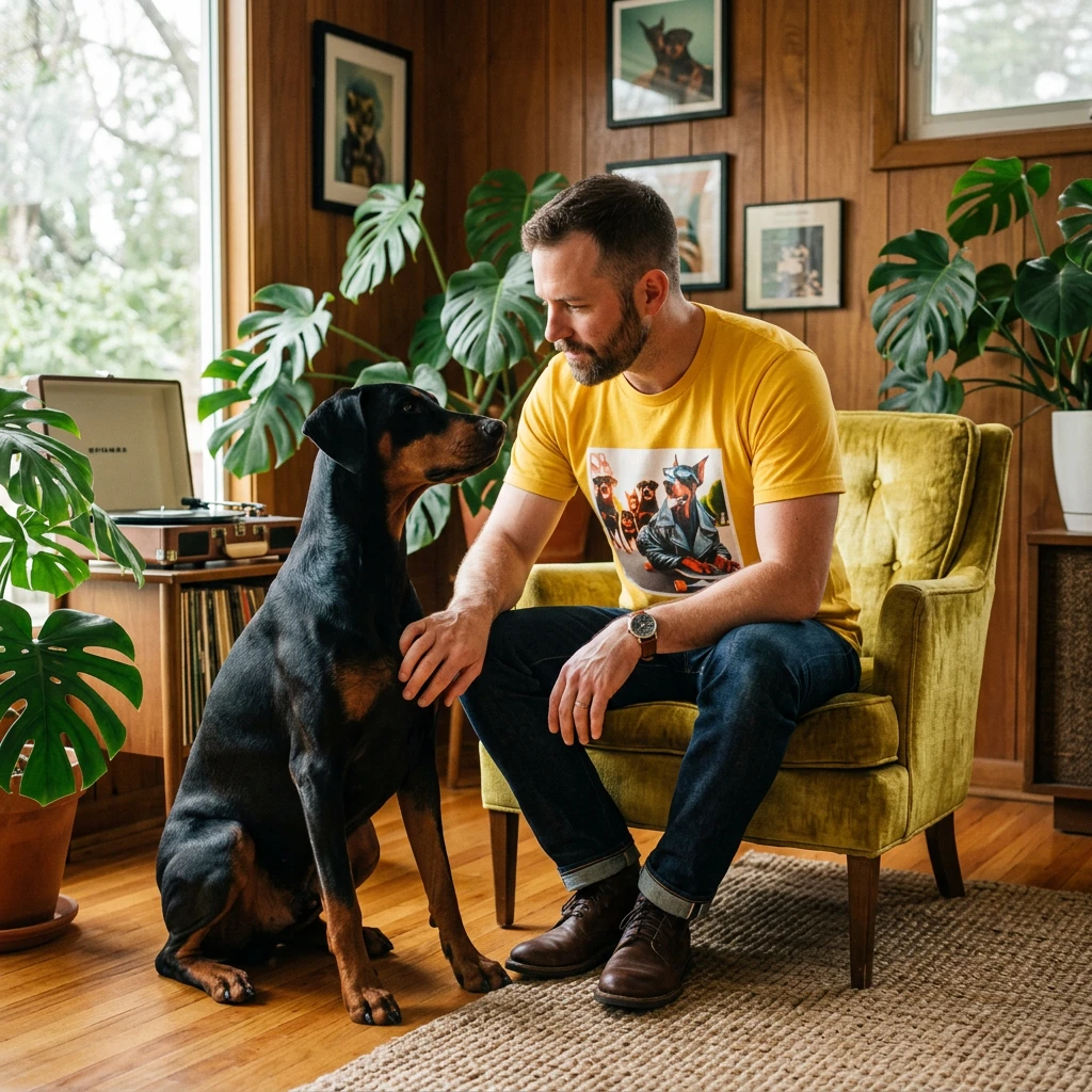 Doberman Cool Posse T Shirt Unisex Soft Style Tee Celebrating Sleek Muscular Silhouette Loyal Fearless Heart Apparel T-Shirt Printify