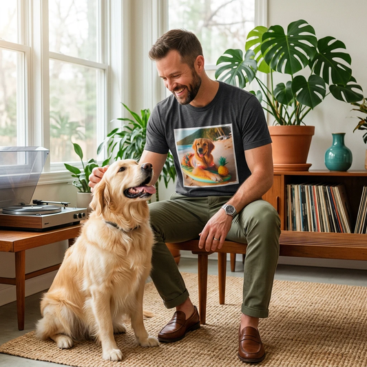 Golden Retriever swim day shirt T-Shirt Printify