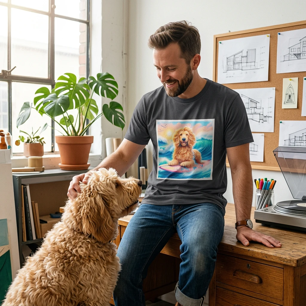 Golden Doodle golden beauty shirt T-Shirt Printify