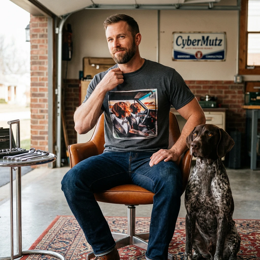 Wacky German Shorthaired Pointer Party Fun T Shirt For Dog Lovers Unisex Comfort Tee T-Shirt Printify