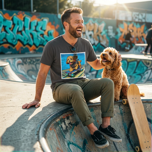 Cockapoo Flying High T Shirt For Dog Lovers Cute Cockapoo Design Gift For Pet Parents T-Shirt Printify