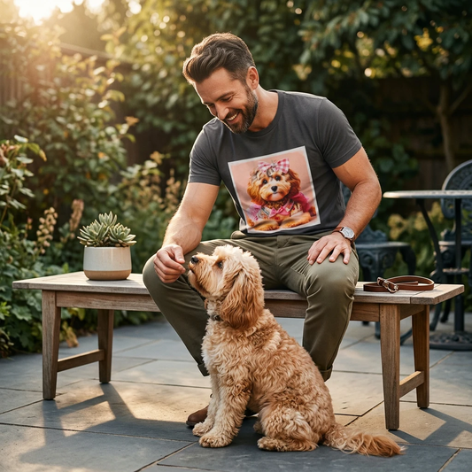Cockerpoo Pretty Pink Bow T Shirt For Cockapoo Lovers Cute Dog Breed Gift Idea For Pet Parents T-Shirt Printify