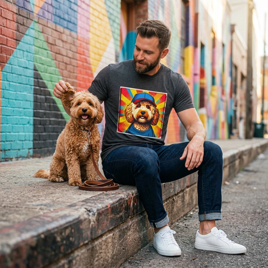 Cockapoo American Baseball T Shirt For Dog Lovers Gift Cute Cockapoo Tee Shirt Unisex T-Shirt Printify