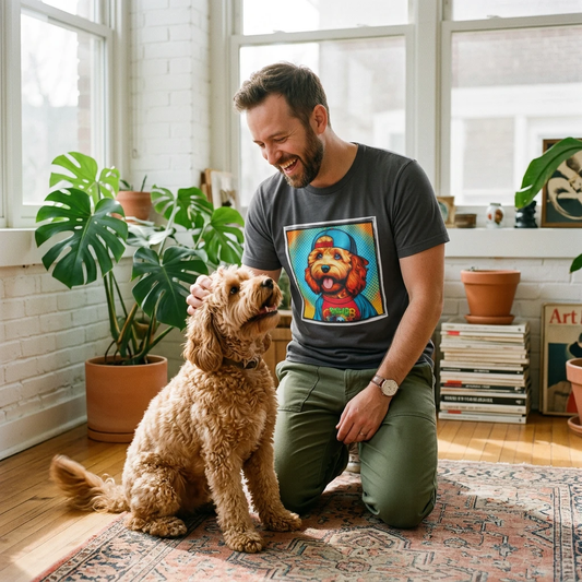 Cockapoo Happy Smiling T Shirt Cute Dog Lover Gift For Men Women Unisex Apparel Gift Idea T-Shirt Printify