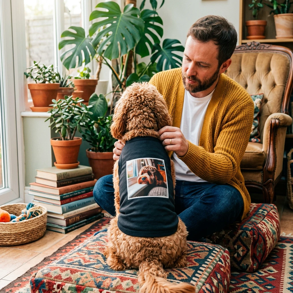 Cockapoo Dog Tank Top Sad T Shirt Cute Pet Apparel for Cockerpoo Lovers and Cockapoo Owners Pets Printify