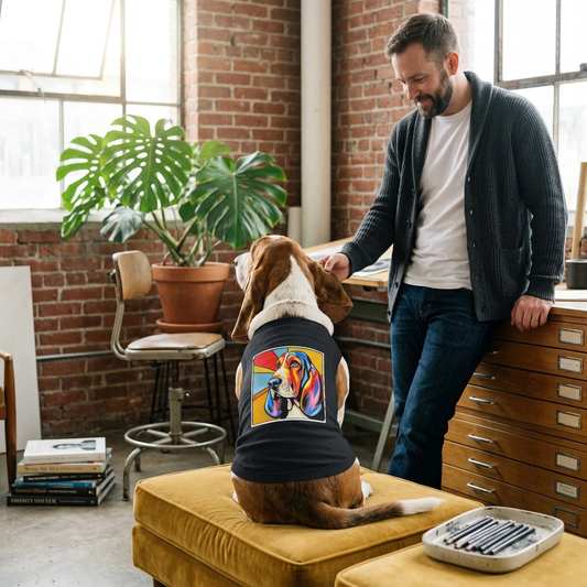 Pet Tank Top Basset Hound Pets Printify