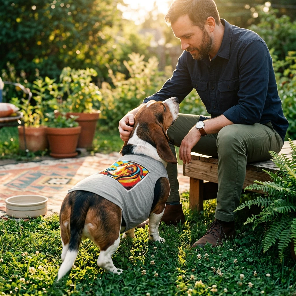 Pet Tank Top Basset Hound Cute Dog Shirt Apparel For Loyal Long Eared Breed Lovers Pets Printify