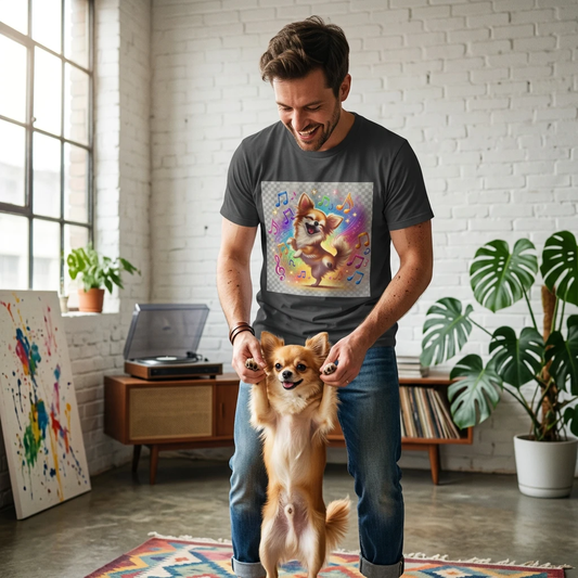 Dancing Dog Chihuahua t shirt T-Shirt Printify