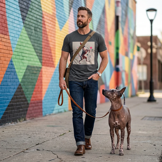 Mexican Hairless Dancing Dog T Shirt For Dog Lovers Party Goers Comfortable Everyday Wear T-Shirt Printify