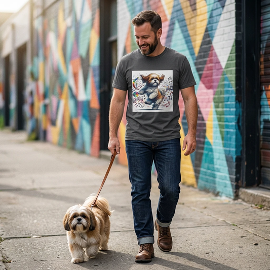 Dancing Shih Tzu T-Shirt T-Shirt Printify