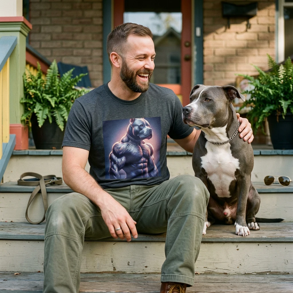 Pit Bull gym rat shirt T-Shirt Printify