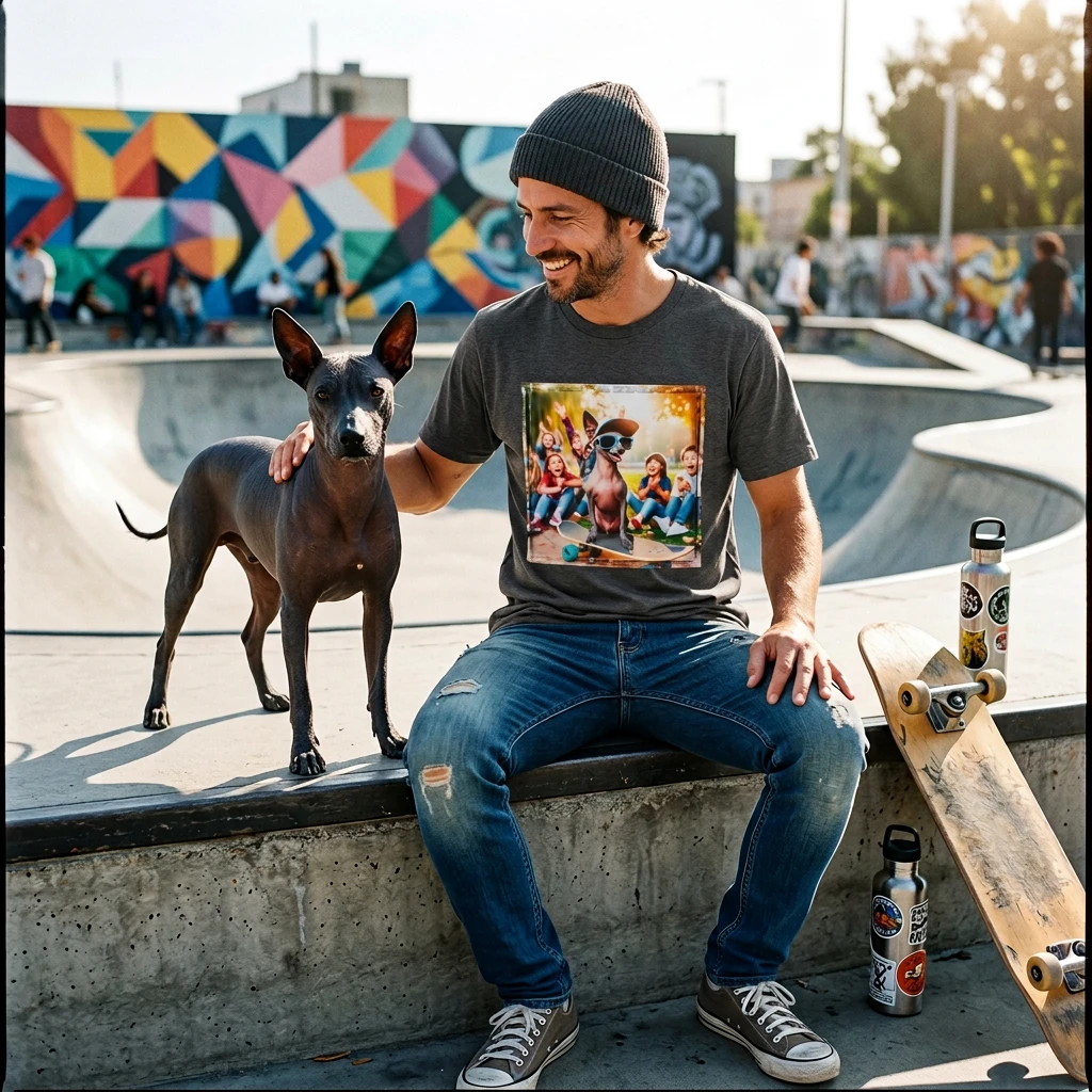 Mexican Hairless Dog Frirnds chilling shirt T-Shirt Printify