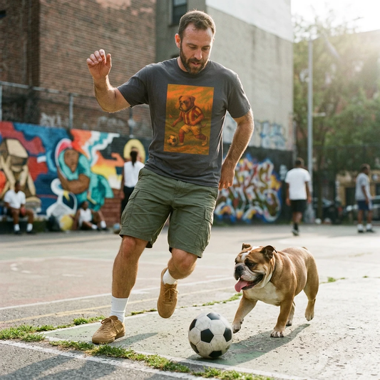 Bulldog Soccer Shirt Unisex Sports Tee For Dog Lovers And Soccer Fans Great Gift Idea T-Shirt Printify