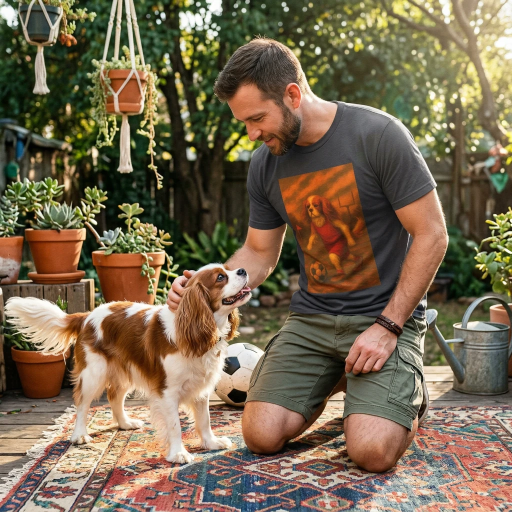 King Charles Soccer T-Shirt Sports T-Shirt Printify