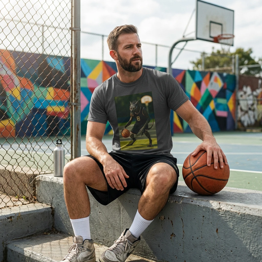 Chupacabra Basketball T Shirt Sports Novelty Mythical Creature Gift For Basketball Fans Perfect For Casual Wear T-Shirt Printify