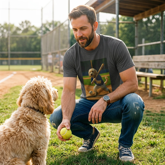 Sports Cockerpoo Baseball T-Shirt T-Shirt Printify