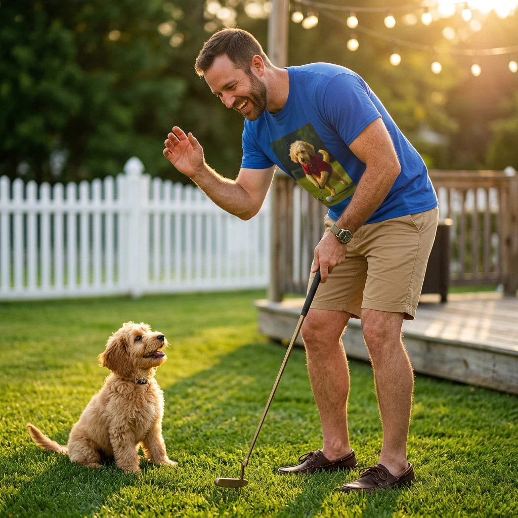 Sports Cockerpoo Golf Shirt For Dog Lovers And Golf Enthusiasts Perfect For Outdoor Wear And Casual Golf Gift Idea T-Shirt Printify